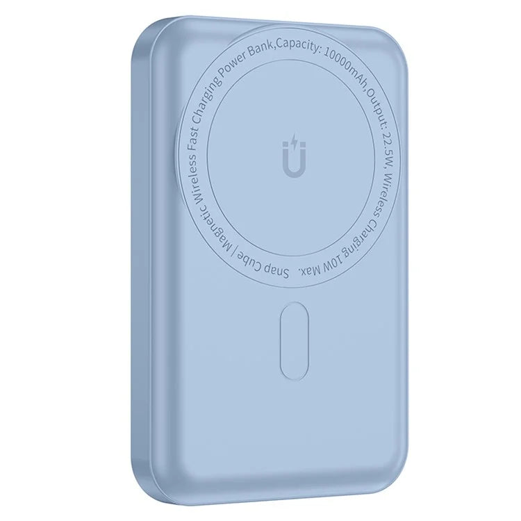 WIWU SC10000WHT Snap Cube Power Bank 10000mAh Magnetic Phone Battery Charger for iPhone 12-15 Series