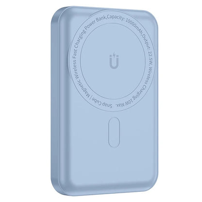 WIWU SC10000WHT Snap Cube Power Bank 10000mAh Magnetic Phone Battery Charger for iPhone 12-15 Series