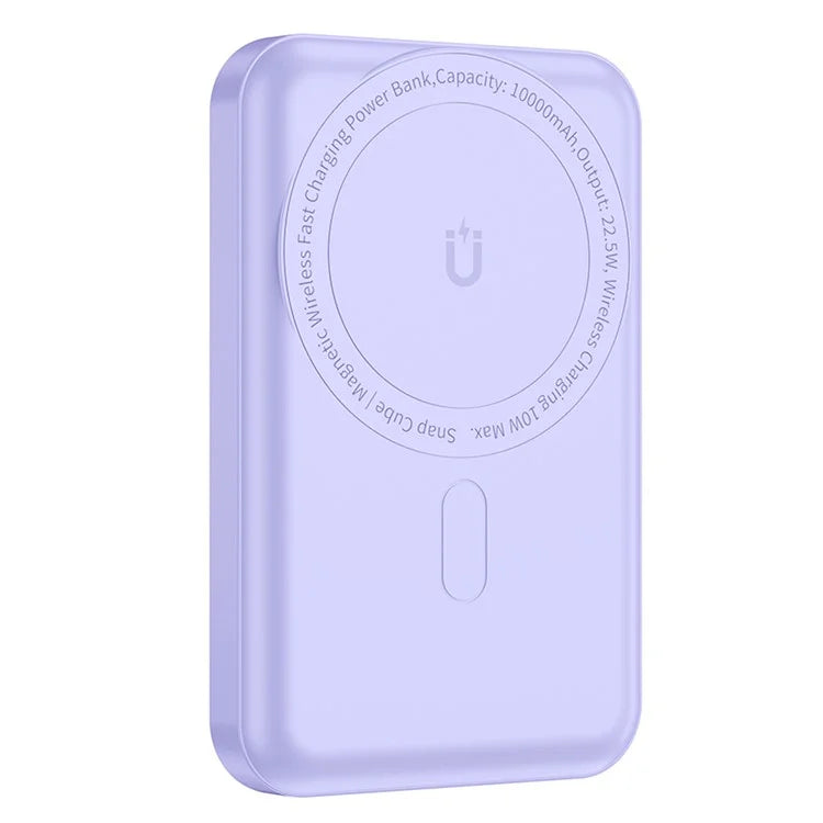 WIWU SC10000WHT Snap Cube Power Bank 10000mAh Magnetic Phone Battery Charger for iPhone 12-15 Series