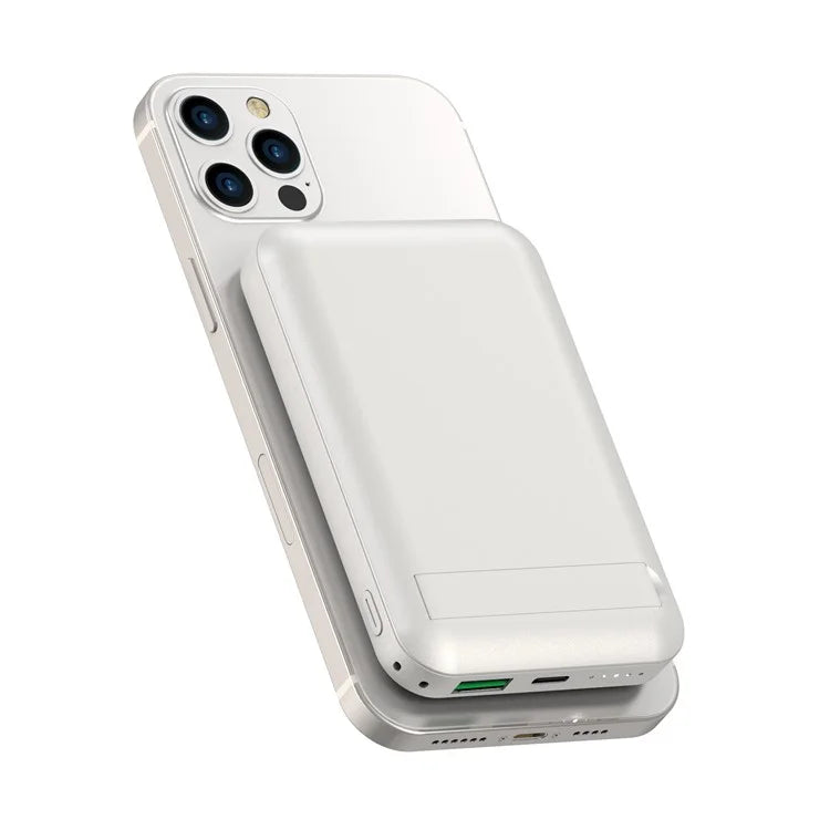 WIWU SC10000WHT Snap Cube Power Bank 10000mAh Magnetic Phone Battery Charger for iPhone 12-15 Series