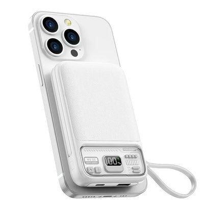 WIWU Wi-P016 10000mAh Magnetic Power Bank 22.5W Fast Charging Phone Battery Charger with Cable