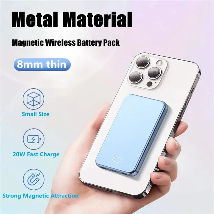 C10 Power Bank 20W Magnetic Wireless Charger 5000mAh Portable Charger Compatible with Magsafe