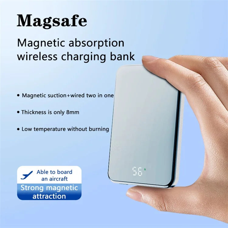 C11 Compatible with Magsafe Portable Charger 20W Magnetic Wireless Power Bank 10000Mah Mobile Charger