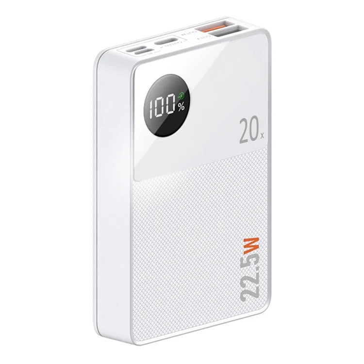 CYKE Q8 20000mAh Power Bank Portable Digital Display Phone External Battery Charger