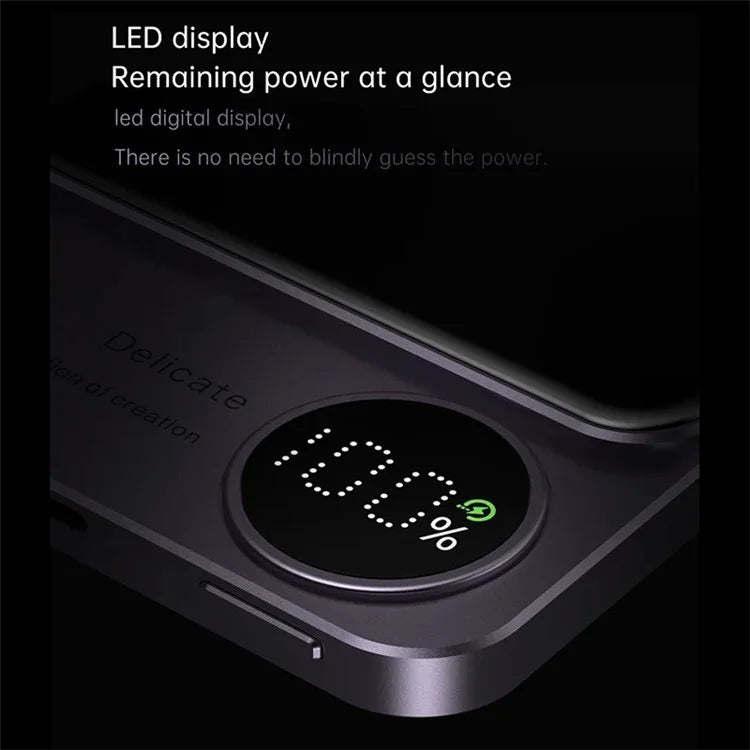 CYKE Q9 Ultra-Thin 15W Magnetic Wireless Charger 10000mAh Power Bank Battery Pack
