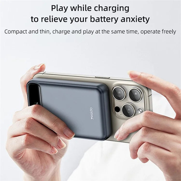 YESIDO YP49 Compatible with MagSafe 10000mAh Wireless Charging Power Bank