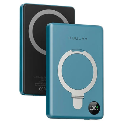 KUULAA KL-YD60 Kickstand 10000mAh Power Bank Phone Back Magnetic Absorption Charger