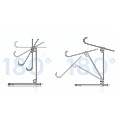 YY-003 Aluminum Alloy Cell Phone Holder Stand Rack Bracket Foldable Desktop Tablet Mount