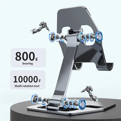 YY-018 Foldable Desktop Phone Tablet Holder Stand Aluminum Alloy Cellphone Bracket