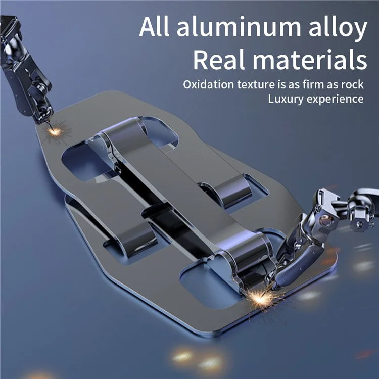 YY-018 Foldable Desktop Phone Tablet Holder Stand Aluminum Alloy Cellphone Bracket