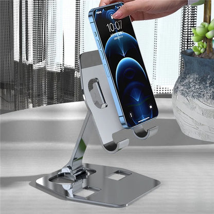 YY-018 Foldable Desktop Phone Tablet Holder Stand Aluminum Alloy Cellphone Bracket