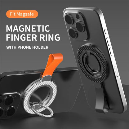 Magnetic Phone Ring Holder Compatible with MagSafe Cell Phone Finger Grip Strap Kickstand