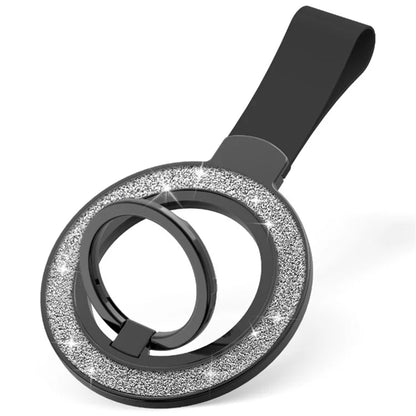 Magnetic Phone Ring Holder Glittery Finger Grip Phone Back Kickstand Compatible with MagSafe