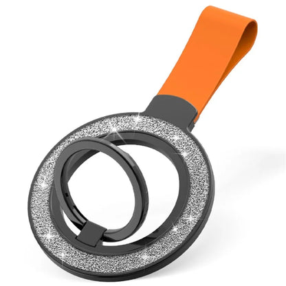 Magnetic Phone Ring Holder Glittery Finger Grip Phone Back Kickstand Compatible with MagSafe