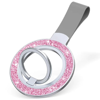 Magnetic Phone Ring Holder Glittery Finger Grip Phone Back Kickstand Compatible with MagSafe