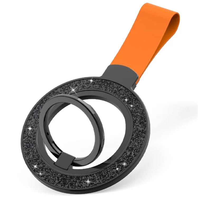 Magnetic Phone Ring Holder Glittery Finger Grip Phone Back Kickstand Compatible with MagSafe