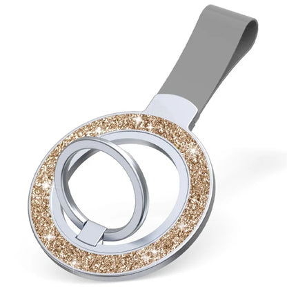 Magnetic Phone Ring Holder Glittery Finger Grip Phone Back Kickstand Compatible with MagSafe