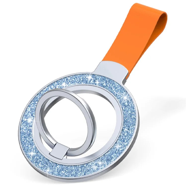 Magnetic Phone Ring Holder Glittery Finger Grip Phone Back Kickstand Compatible with MagSafe