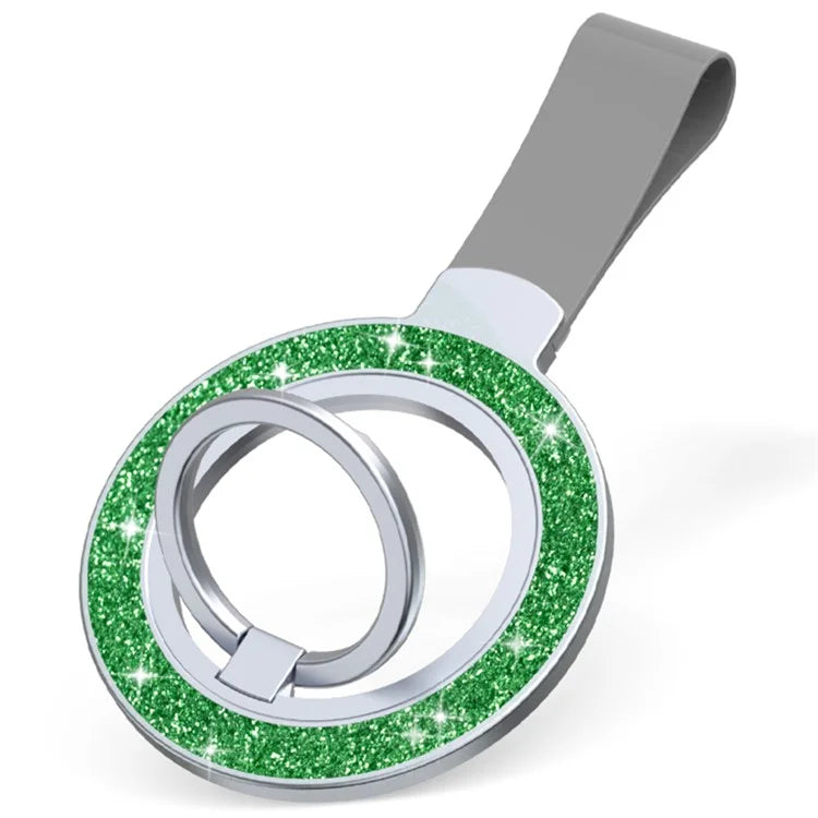 Magnetic Phone Ring Holder Glittery Finger Grip Phone Back Kickstand Compatible with MagSafe