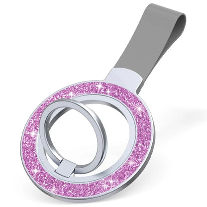 Magnetic Phone Ring Holder Glittery Finger Grip Phone Back Kickstand Compatible with MagSafe