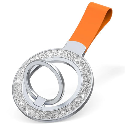 Magnetic Phone Ring Holder Glittery Finger Grip Phone Back Kickstand Compatible with MagSafe