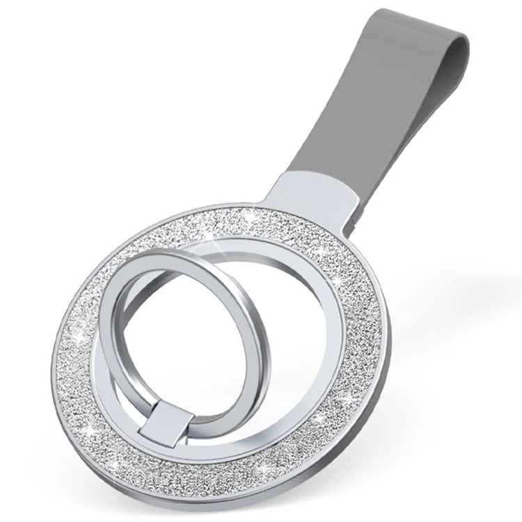 Magnetic Phone Ring Holder Glittery Finger Grip Phone Back Kickstand Compatible with MagSafe