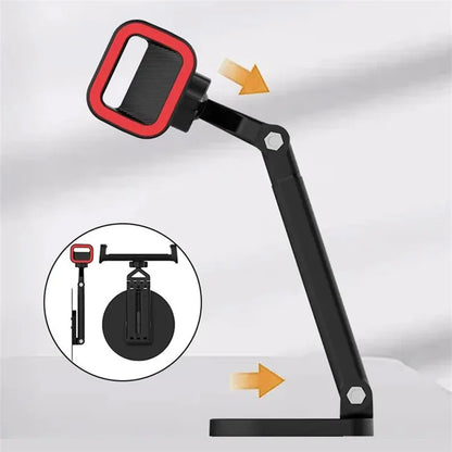 JMARY MK-63 360 Degree Rotating Base Foldable Desktop Stand for Phone / Tablet