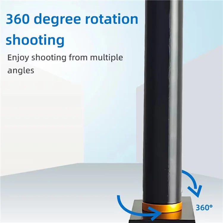 B040 Metal Tabletop Clip-On Camera Phone Live Streaming Stand Retractable Rod with 1 / 4 Screw Interface