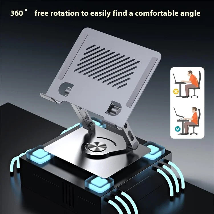 X3 360 Degree Rotating Folding Tablet Holder Heat Dissipation Desktop Phone Bracket