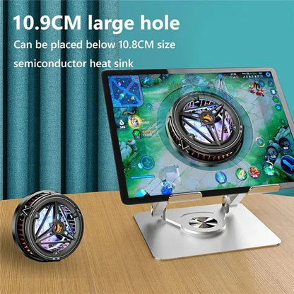 X1 360 Degree Rotating Mobile Phone Stand Foldable Tablet Bracket for Semiconductor Cooler
