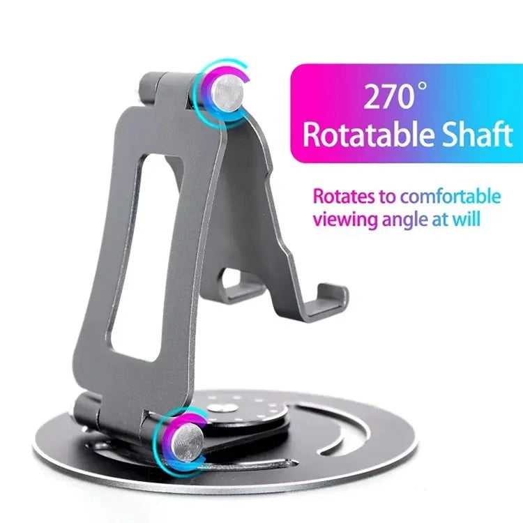 G60 Portable Phone Stand Folding 360-Degree Rotating Desktop Cell Phone Holder, L Size