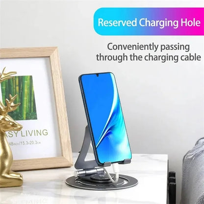 G60 Portable Phone Stand Folding 360-Degree Rotating Desktop Cell Phone Holder, L Size