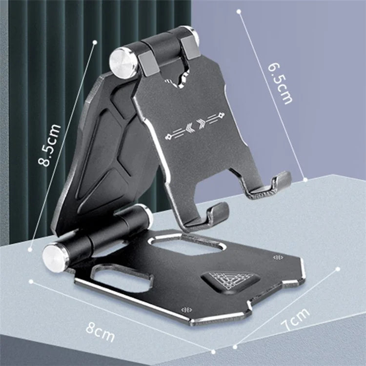 G52 Small Size Folding Phone Stand Aluminum Alloy Adjustable Desktop Cellphone Bracket