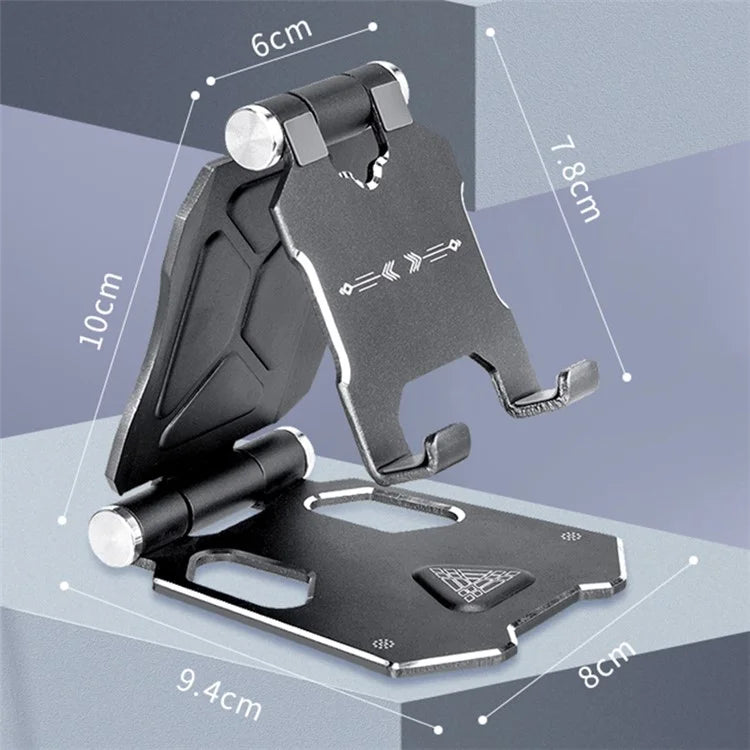 G55 Large Size Foldable Phone Holder Aluminum Alloy Angle Adjustable Cellphone Stand