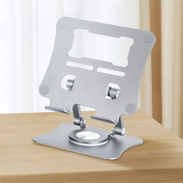 G68 Desktop Foldable Phone Tablet Stand Aluminum Alloy 360-Degree Rotating Tablet Holder
