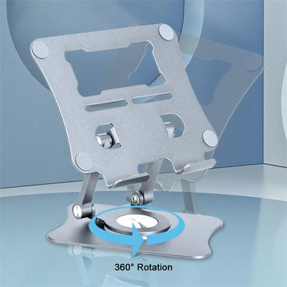 G68 Desktop Foldable Phone Tablet Stand Aluminum Alloy 360-Degree Rotating Tablet Holder