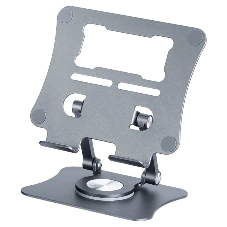 G68 Desktop Foldable Phone Tablet Stand Aluminum Alloy 360-Degree Rotating Tablet Holder