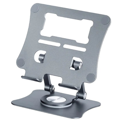 G68 Desktop Foldable Phone Tablet Stand Aluminum Alloy 360-Degree Rotating Tablet Holder