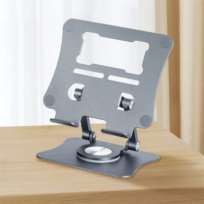 G68 Desktop Foldable Phone Tablet Stand Aluminum Alloy 360-Degree Rotating Tablet Holder