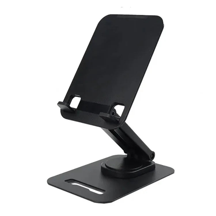 JMARY MK62 ABS Desktop Phone Tablet Stand 360-Degree Rotating Base Foldable Phone Holder