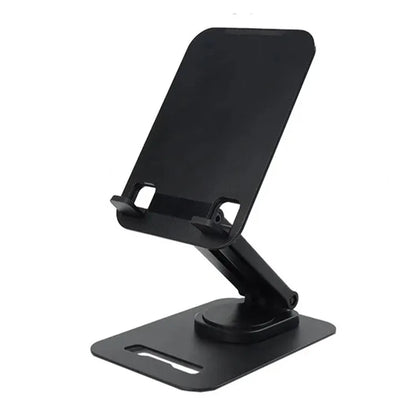 JMARY MK62 ABS Desktop Phone Tablet Stand 360-Degree Rotating Base Foldable Phone Holder