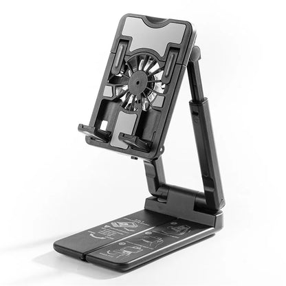 707 Cellphone Desktop Holder Mount Phone Cooler Vlogging Selfie Phone Clip Convenient for Charging
