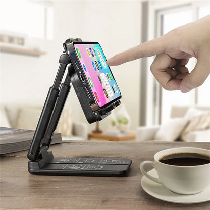707 Cellphone Desktop Holder Mount Phone Cooler Vlogging Selfie Phone Clip Convenient for Charging