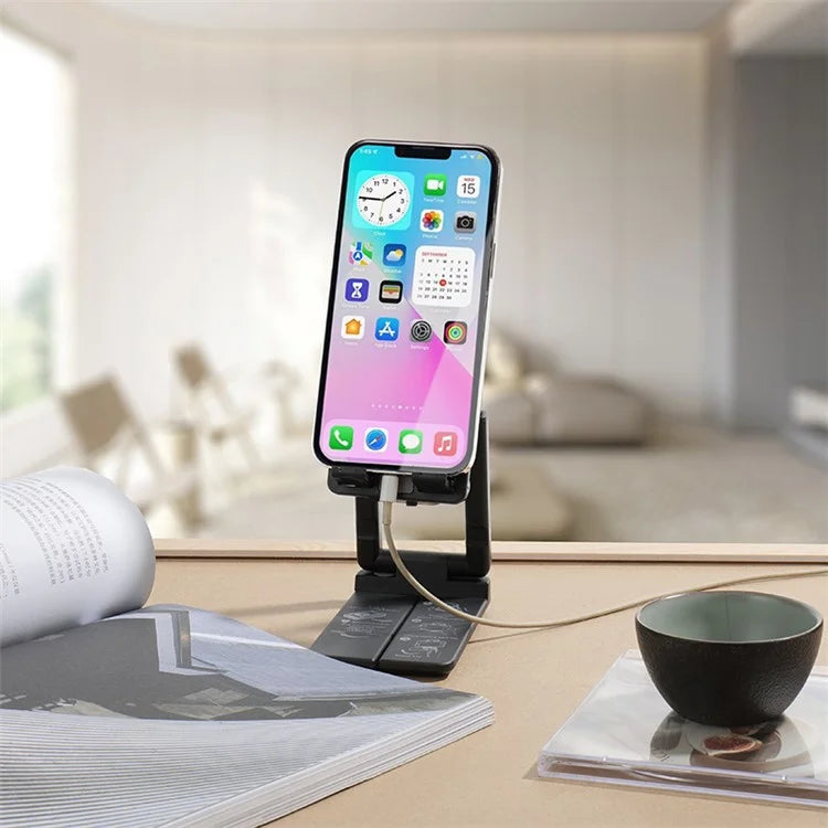 707 Cellphone Desktop Holder Mount Phone Cooler Vlogging Selfie Phone Clip Convenient for Charging