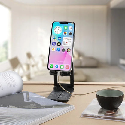 707 Cellphone Desktop Holder Mount Phone Cooler Vlogging Selfie Phone Clip Convenient for Charging