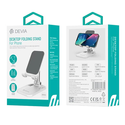 DEVIA Phone Stand Adjustable Foldable Desktop Phone Holder Tablets Cradle Dock