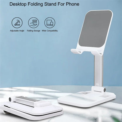 DEVIA Phone Stand Adjustable Foldable Desktop Phone Holder Tablets Cradle Dock