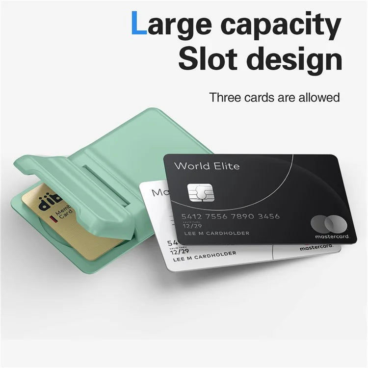 For iPhone 12-15 Series Magnetic Card Holder with Kickstand Compatible with MagSafe