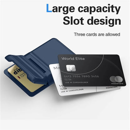 For iPhone 12-15 Series Magnetic Card Holder with Kickstand Compatible with MagSafe