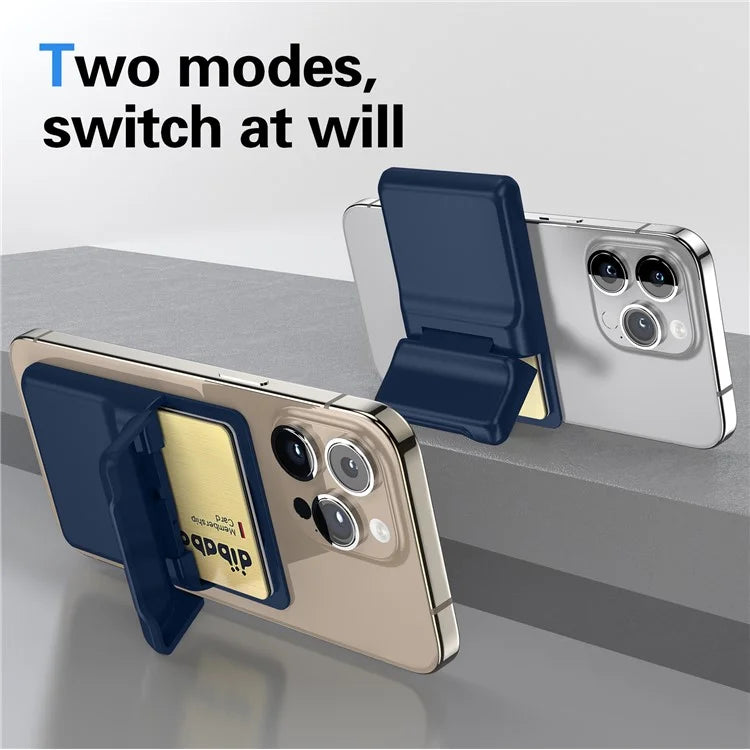 For iPhone 12-15 Series Magnetic Card Holder with Kickstand Compatible with MagSafe